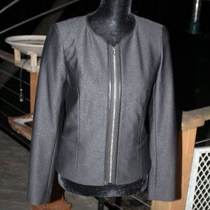 Calvin Klein Suite Coat NWT Shimmering Blk Sz 6